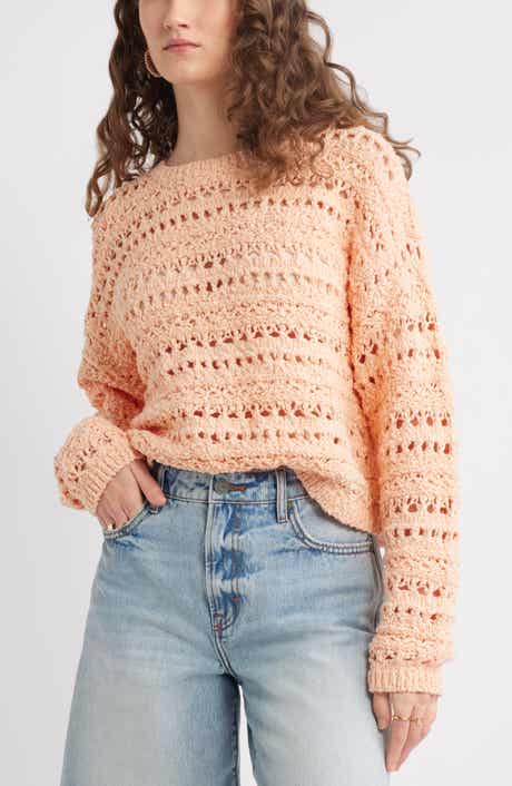 Treasure & Bond Open Stitch Cotton Sweater