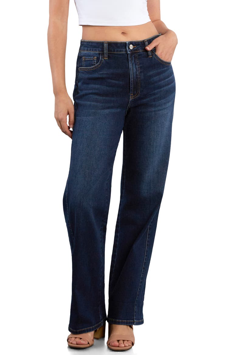 Heart Cuff Straight Leg Carpenter Jeans, Main, color, COSMIC DENIM