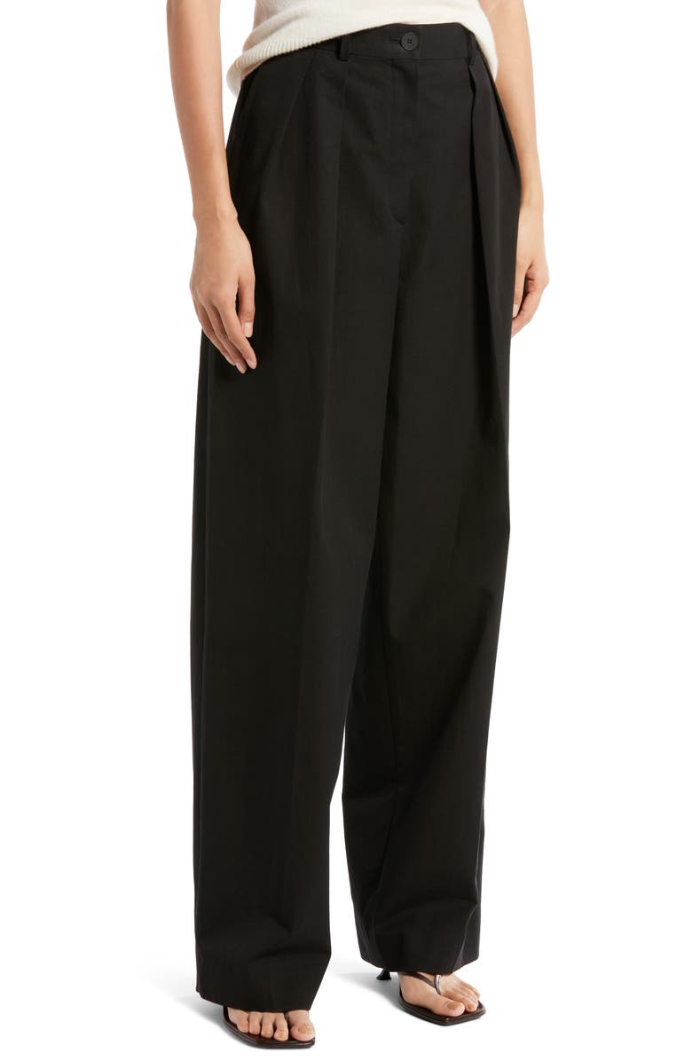 The Row Igor Washed Cotton Pants, Alternate, color,