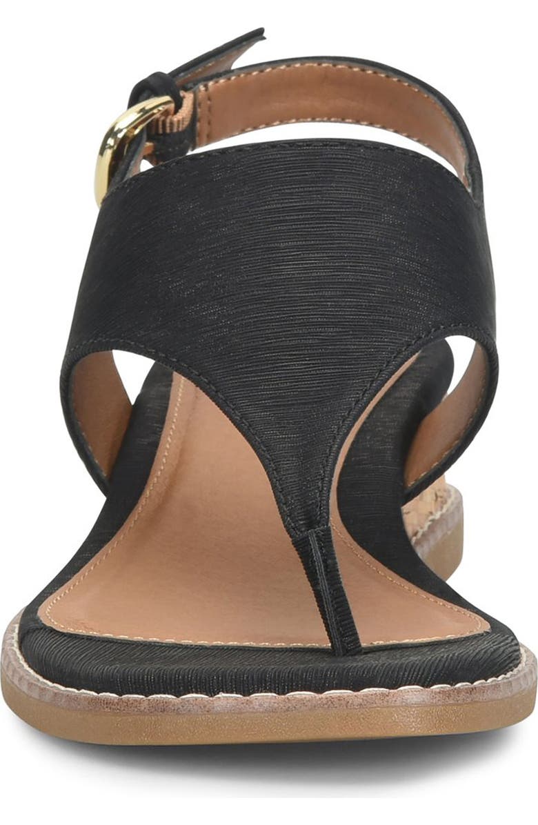 EUROSOFT Macrae Slingback Wedge Sandal, Alternate, color, Black