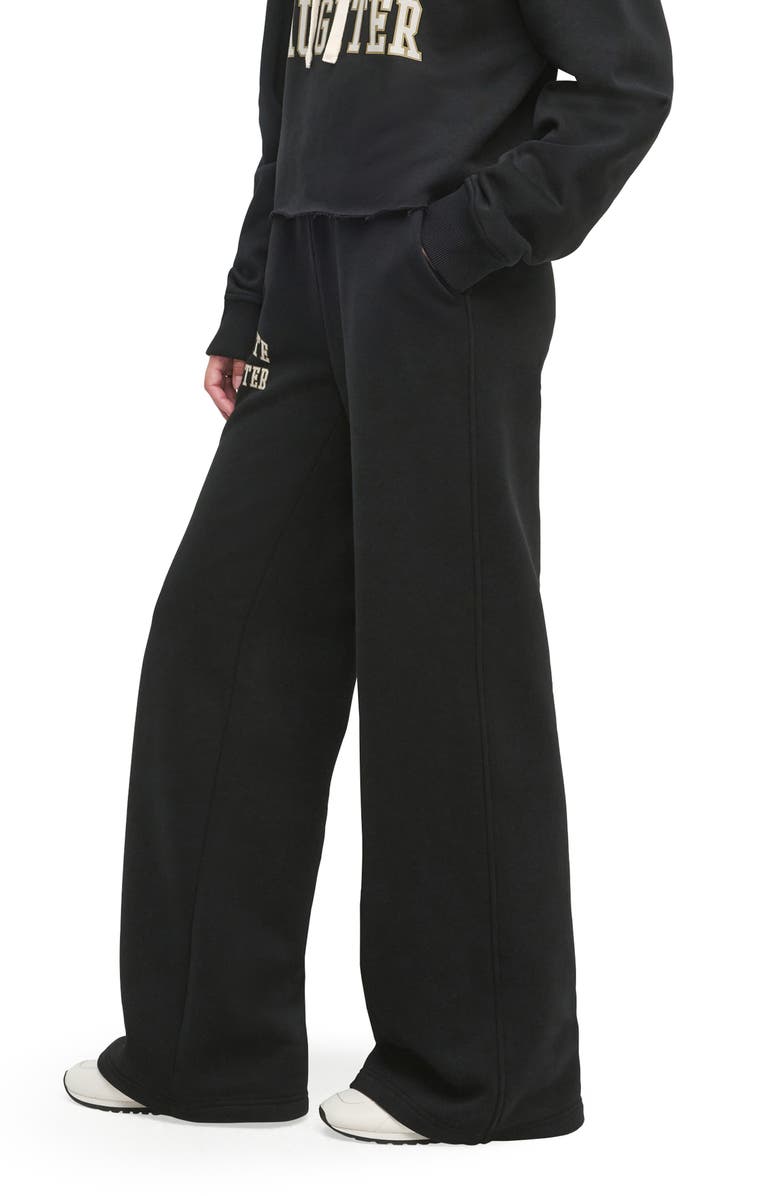 Favorite Daughter The Collegiate Flare Sweatpants, Alternate, color, Black