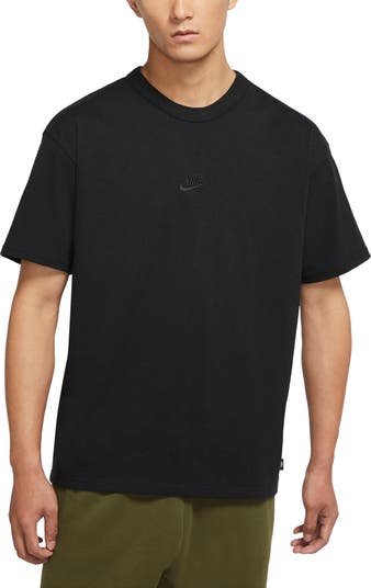 Nike black cotton t shirt online