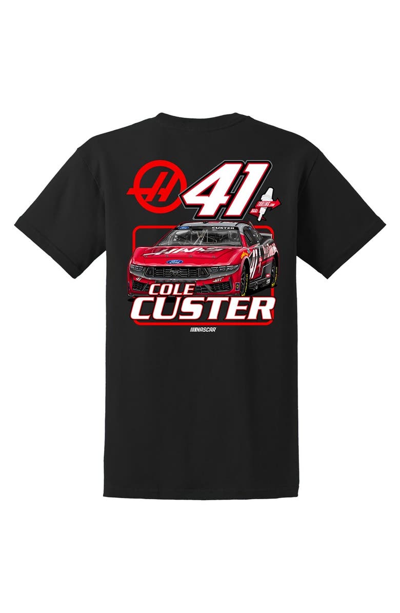 STEWART-HAAS RACING Men's Stewart-Haas Racing Team Collection Black Cole Custer Haas #41 Car T-Shirt, Alternate, color, Black