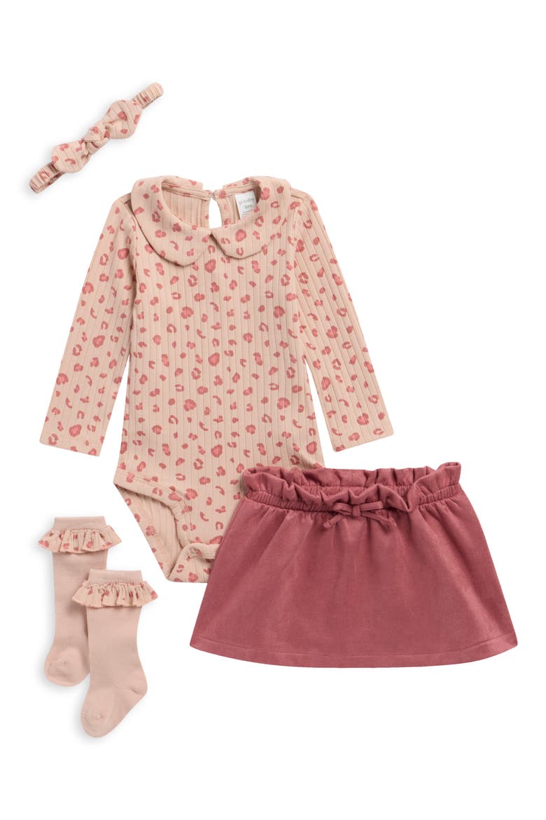 Assorted 4-Piece Set, Main, color, PINK ANIMAL