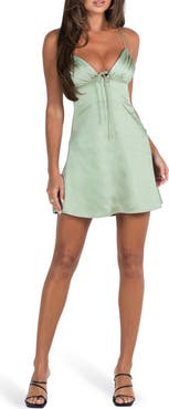 Princess Polly Cosmo Tie Back Satin Minidress