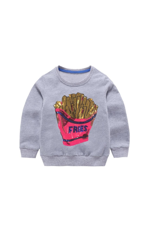 French Fries Grey Sweatshirt