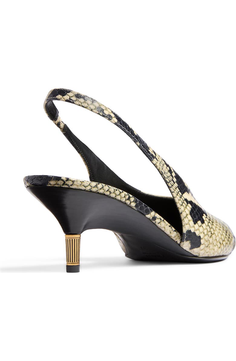 Khaite Bella Kitten Heel Slingback Pump, Alternate, color, Natural