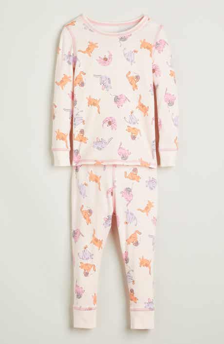 Nordstrom Kids' Print Fitted Cotton Two-Piece Pajama Set