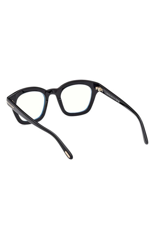 Tom Ford 49mm Square Blue Light Blocking Optical Glasses