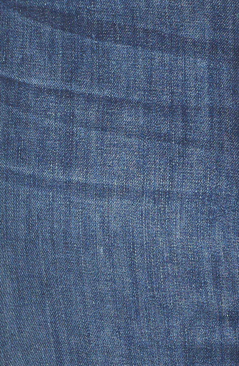 Good American High Rise Denim Pencil Skirt, Alternate, color, 