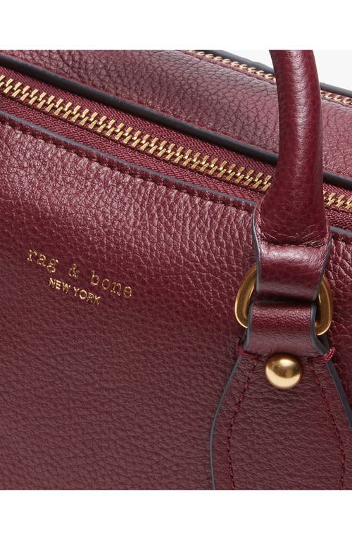 Rag & Bone Gramercy Small Satchel Bag In Burgundy
