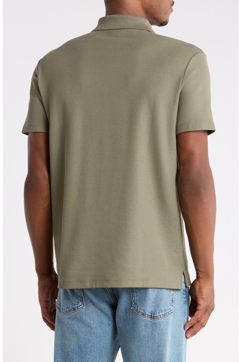Mico Waffle Polo, Alternate, color, DUSTY OLIVE