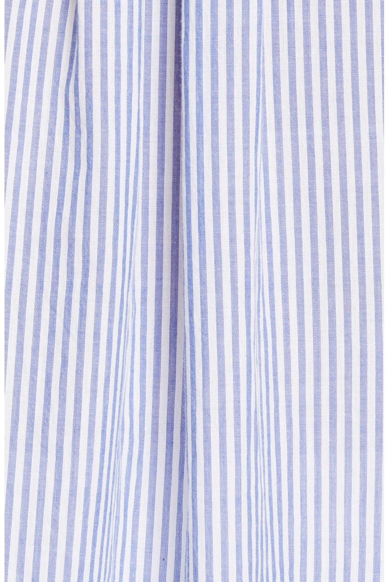Stripe Clean Collar Pleated Shirt, Alternate, color, NAVY MULTI