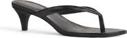 Reformation Amelia Croc Embossed Leather Heeled Thong Sandal