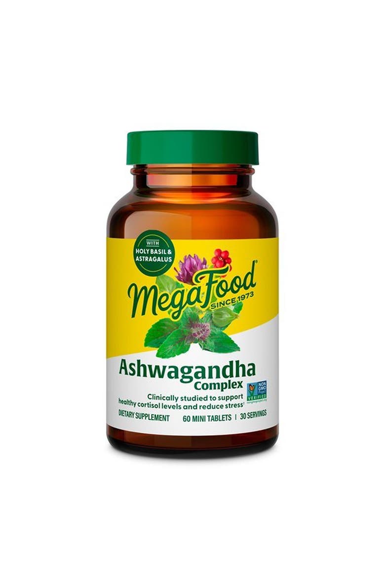 Ashwagandha Complex, Cortisol Supplement, Vegetarian, Gluten Free, 60 Mini Tablets, Main, color, None