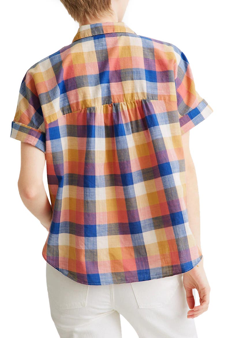 Rainbow Check Hilltop Shirt, Alternate, color, RAINBOW CHECK PASTEL ORANGE