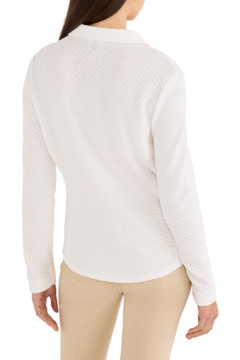 Texture Stretch Knit Shirt, Alternate, color, PAPER WHITE
