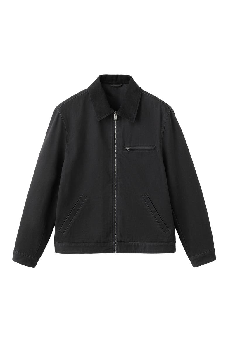 Cotton Corduroy Jacket, Alternate, color, BLACK DENIM