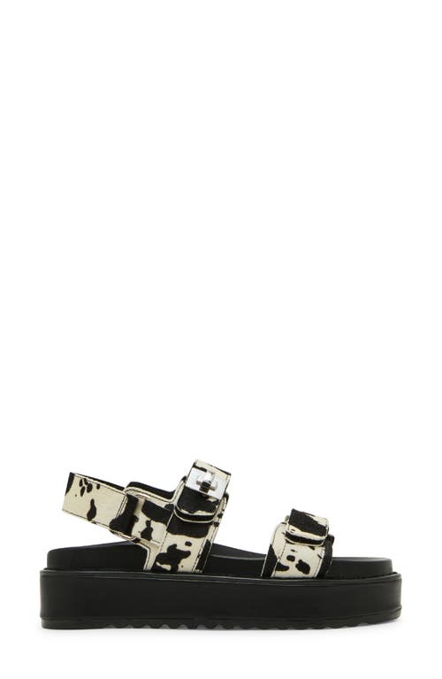 Steve Madden Big Mona Genuine Calf Hair Platform Sandal