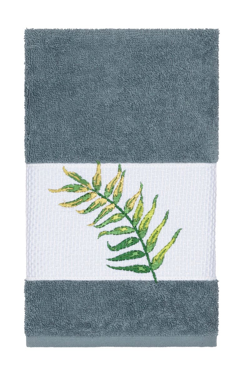 Linum Home Textiles Zoe 3-Piece Embellished Towel - Teal, Alternate, color, Teal