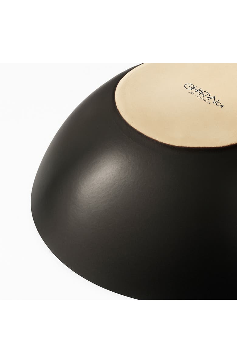 Gharyan Stoneware Dadasi Serving Bowl, Alternate, color, Matte Black