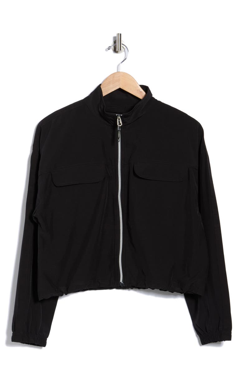 KYODAN Four-Way Stretch Crop Jacket, Alternate, color, Black