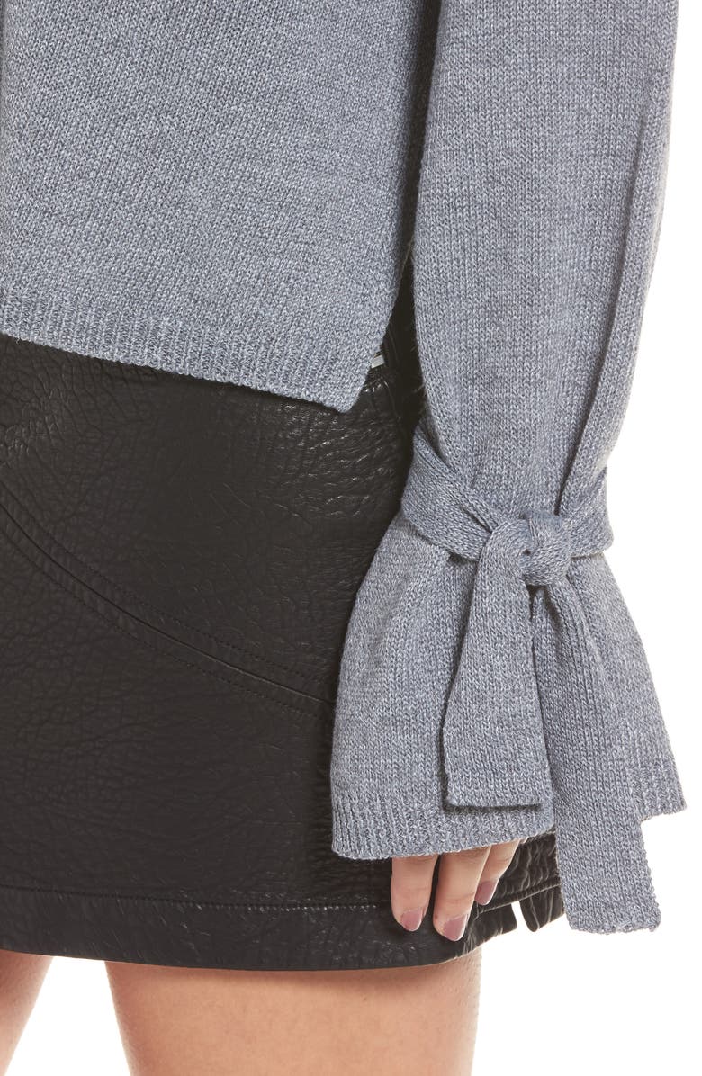 ASTR the Label Tie Sleeve Sweater, Alternate, color,