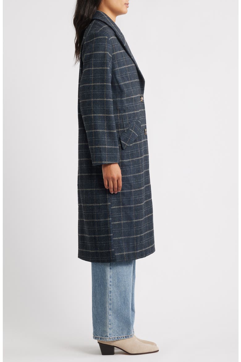 Plaid Coat, Alternate, color, BLUE STONE MULTI
