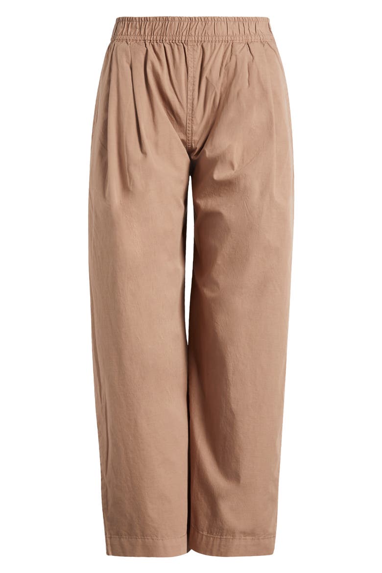 Kyra Poplin Pants, Alternate, color, TRUFFLE
