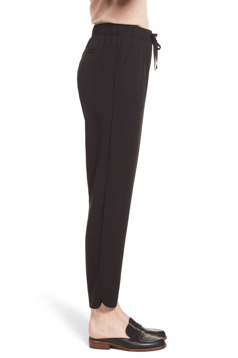 Drawstring Track Trousers, Alternate, color, TRUE BLACK