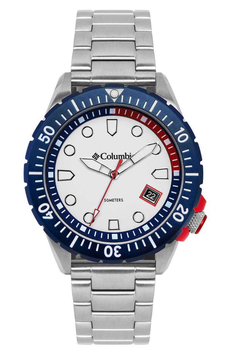 Columbia Pacific Outlander Bracelet Watch, 42mm, Main, color,