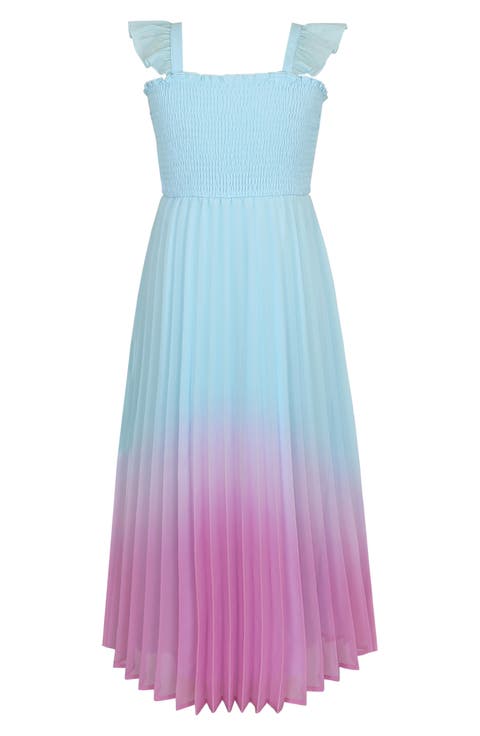 Kids' Ombré Pleated Maxi Dress (Big Kid)