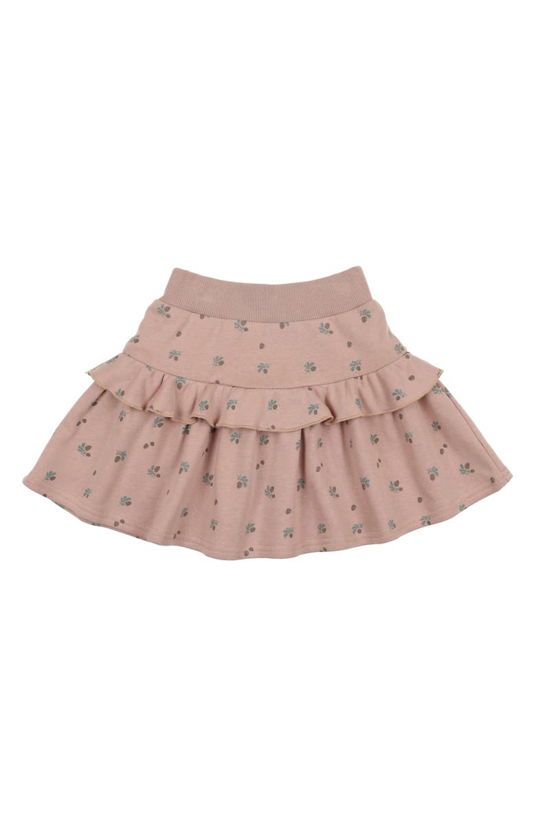Manière Kids' Tiered Ruffle Cotton Blend Skirt, Main, color, Mauve