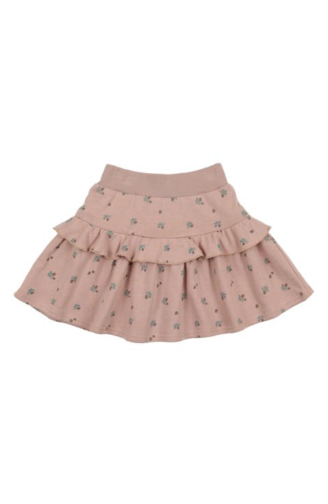 Kids' Tiered Ruffle Cotton Blend Skirt (Toddler)