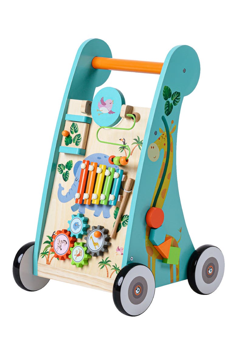 Preschool Play Lab Wooden Walker & Activity Station, Alternate, color, ASSORTED