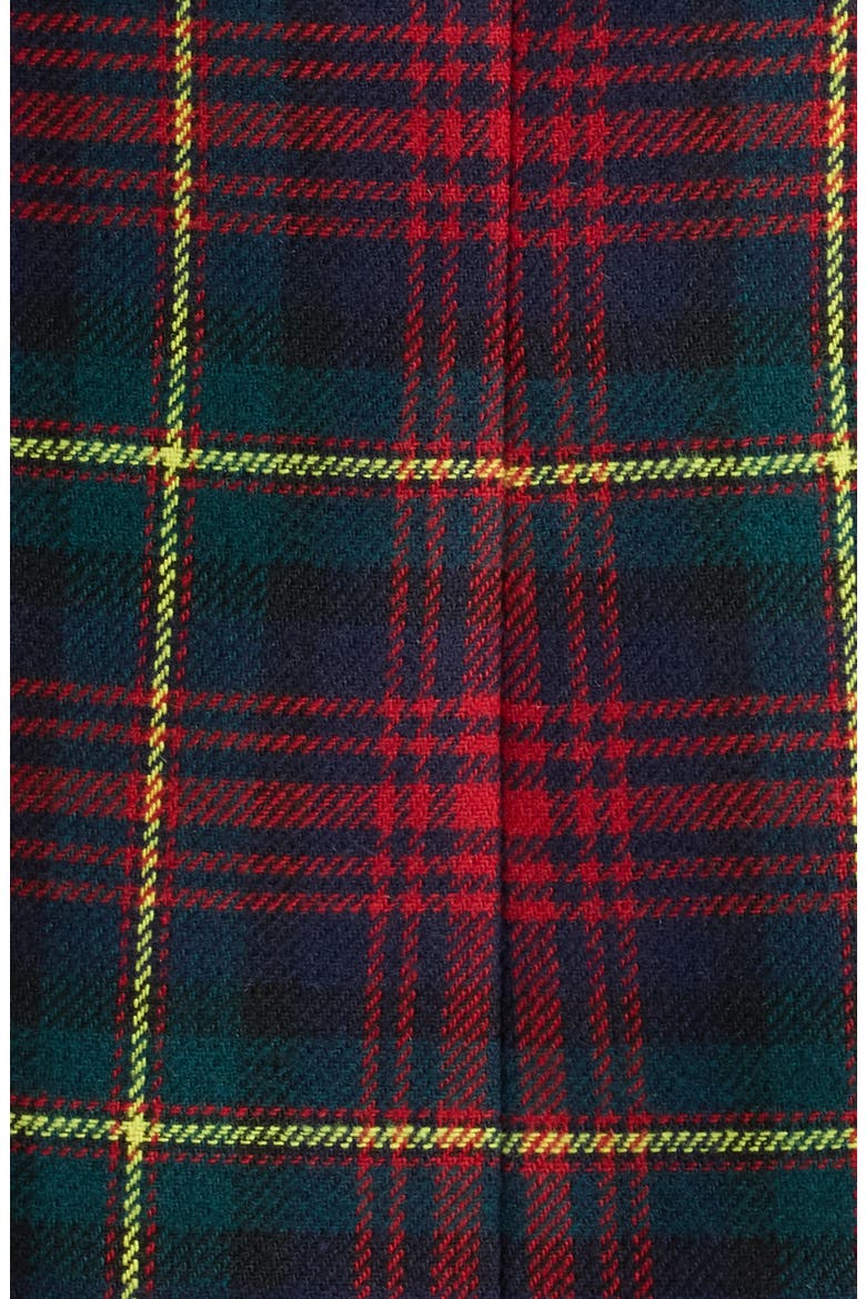 One Button Stretch Plaid Blazer, Alternate, color, BLACK PINE