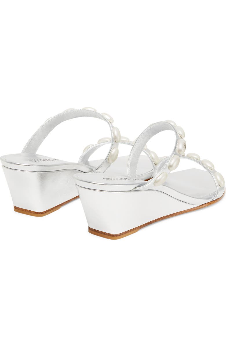Stuart Weitzman Pearlita 50 Wedge Slide Sandal, Alternate, color,