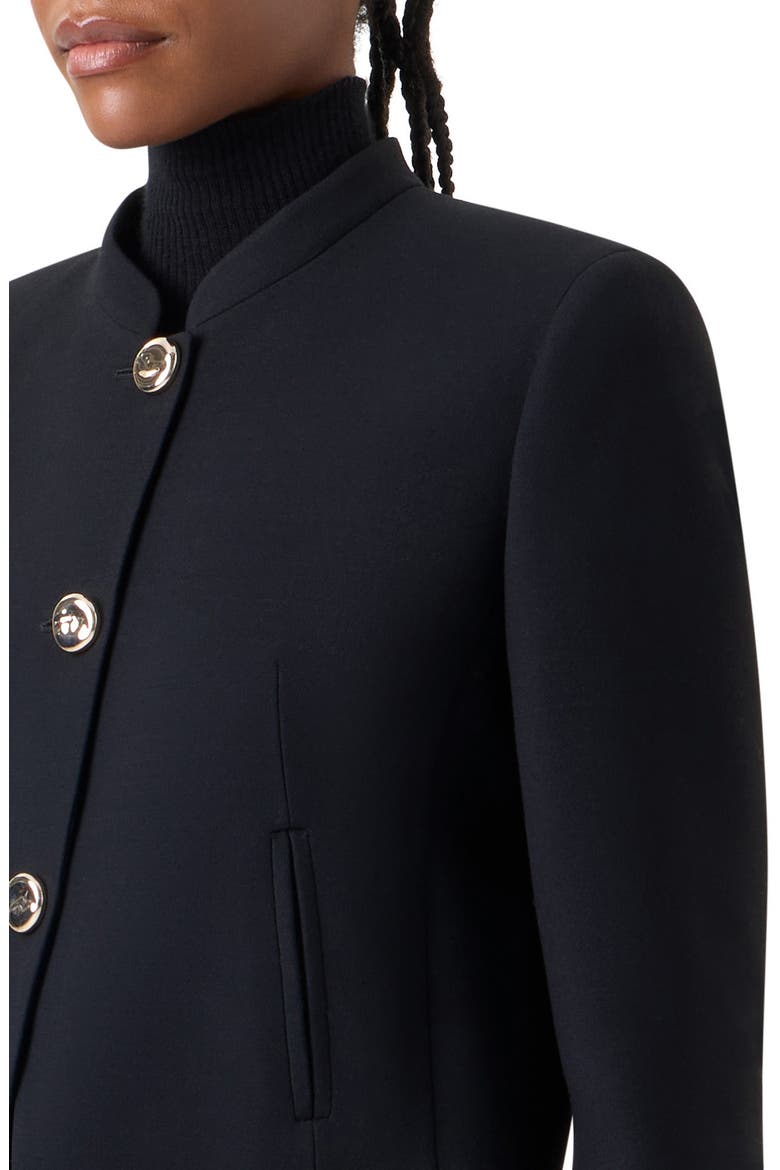 Kadet Short Wool Jacket, Alternate, color, BLACK