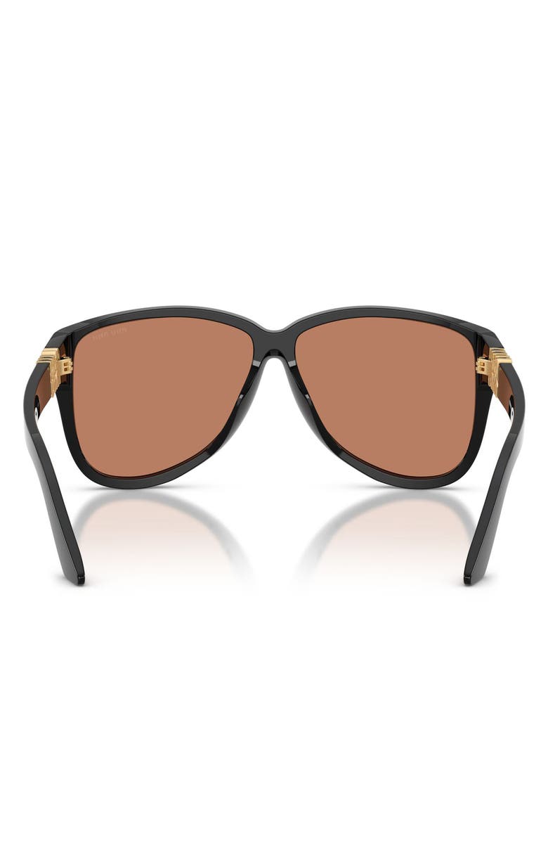 Miu Miu 61mm Oversize Pilot Sunglasses, Alternate, color, 