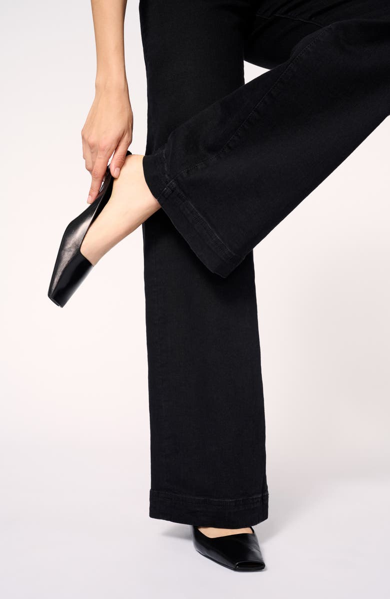 WARP+WEFT NCE High Waist Wide Leg Jeans, Alternate, color, Inkwell