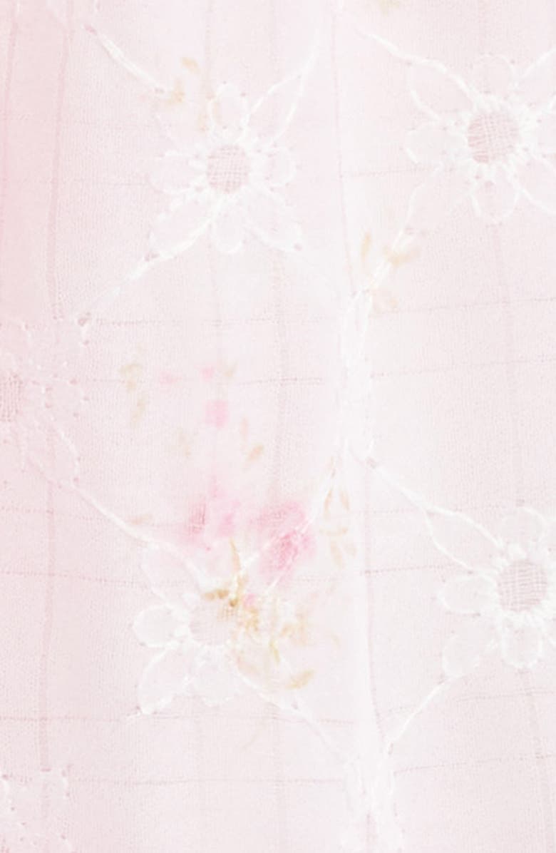 All in Favor Embroidered Sweetheart Neck Minidress, Alternate, color, Pink Ditsy