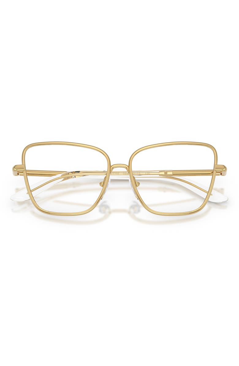 Dolce&Gabbana Kids 50mm Butterfly Optical Glasses, Alternate, color, Gold / Demo Lens