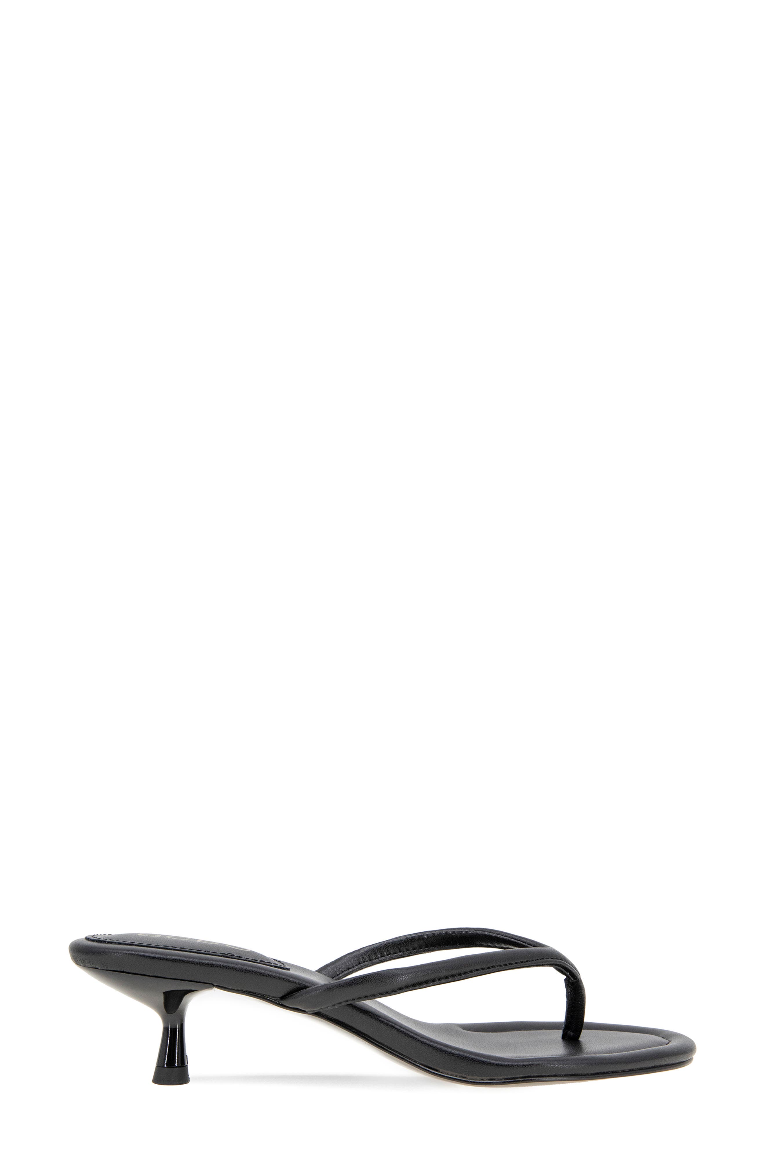 BCBGeneration Iefan Kitten Heel Thong Sandal, Alternate, color, Black