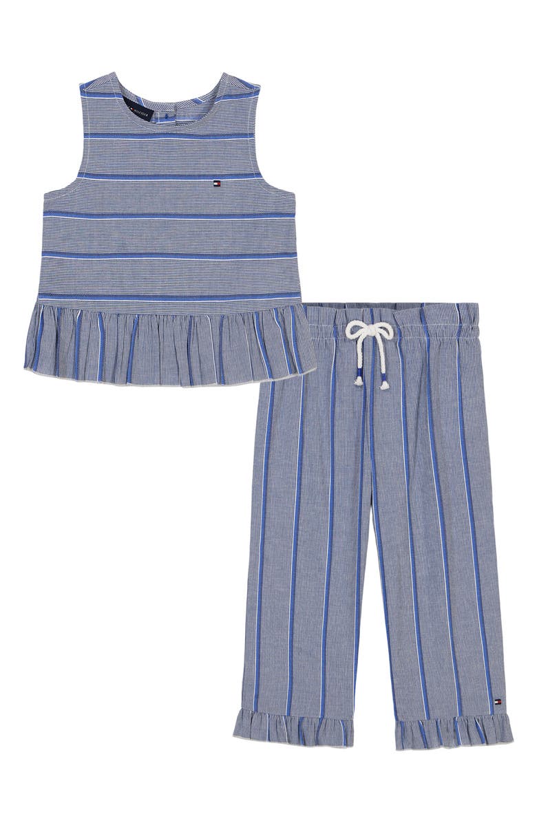 Tommy Hilfiger Striped Top & Pants Set, Main, color, 
