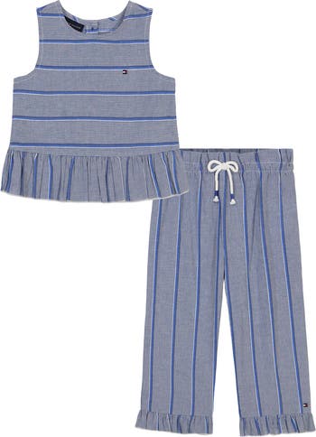 Striped Top & Pants Set