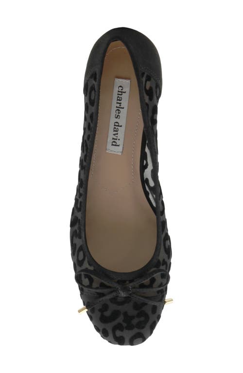 Charles David Maize Mesh Ballet Flat In Black