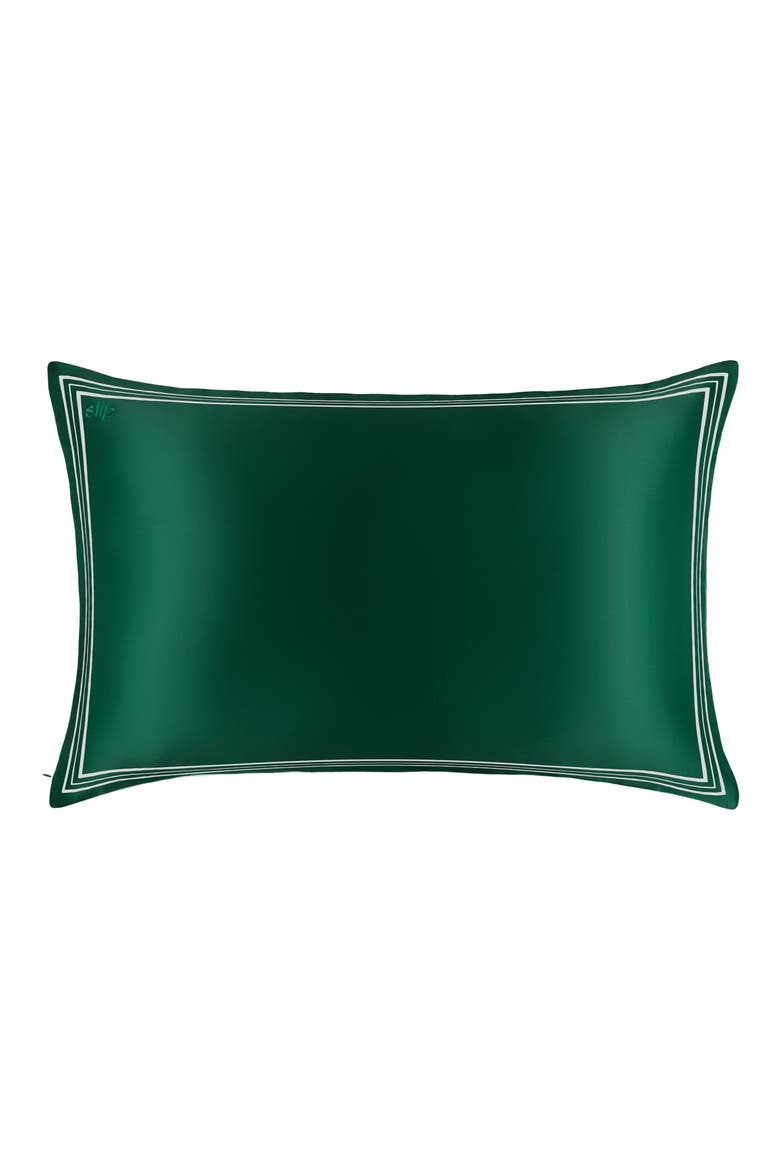 The Green Pure Silk Pillowcase, Alternate, color, THE GREEN