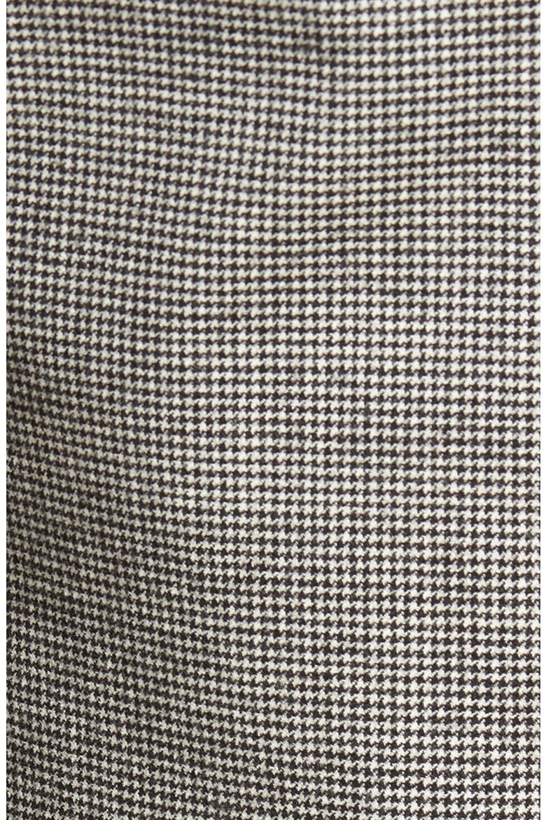 Touch Finish Pleated Houndstooth Classic Fit Stretch Wool Dress Pants, Alternate, color, BLACK/ WHITE