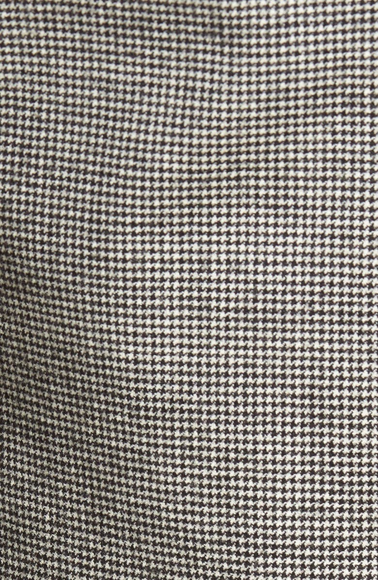 Berle Touch Finish Pleated Houndstooth Classic Fit Stretch Wool Dress Pants, Alternate, color, Black/ White
