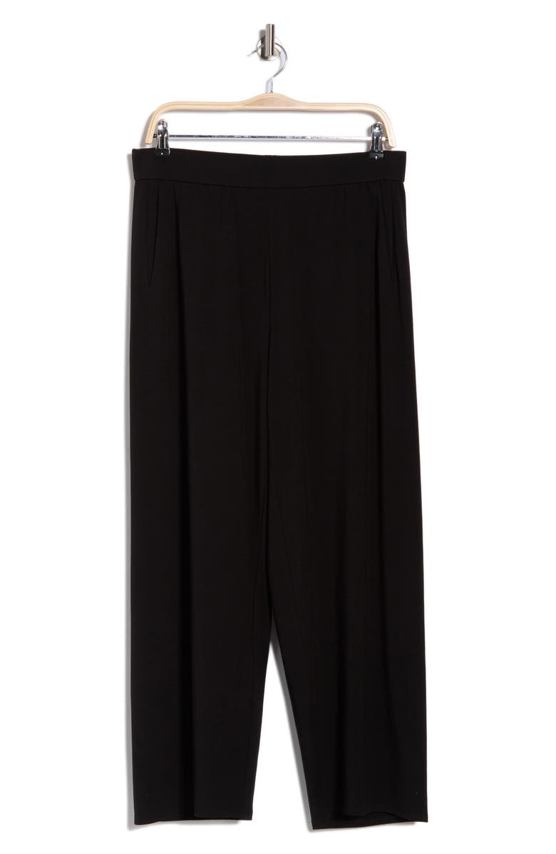 Eileen Fisher Straight Leg Ankle Pants, Main, color, Black